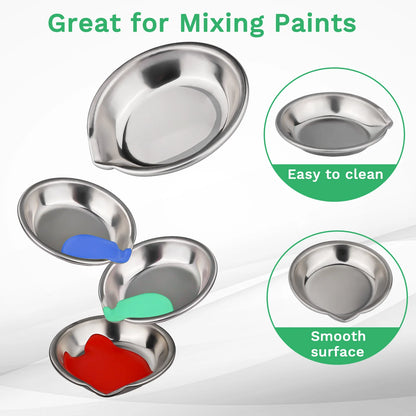 12pcs Paint Tray 2pcs Paint Stirrer 8pcs 3ml Pipette Eyedroppers for Airbrush Painting DIY Art Craft Model Hobby Paint tools