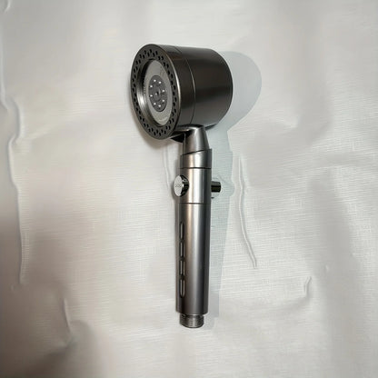 1pc 5-Mode Shower Head - ABS Handheld with Filter | One-Touch Control & Ergonomic Grip, Bathroom Essentials for Family Use