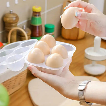 6Grid Egg Storage Box Portable Egg Holder Container for Outdoor Camping Picnic Eggs Box Case Kitchen Organizer Case